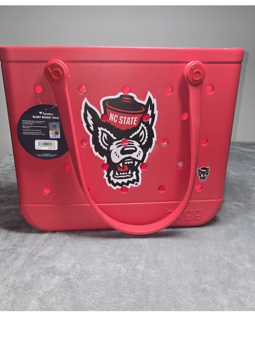 Fanatics NC State Wolfpack Baby Bogg Bag, Waterproof, 15" L x 5" W x 12.5" H New